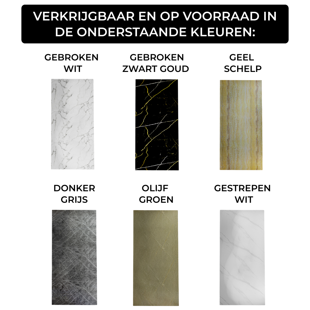 SenseHome® - Gebroken Wit - Marmer Wandpaneel 280 cm