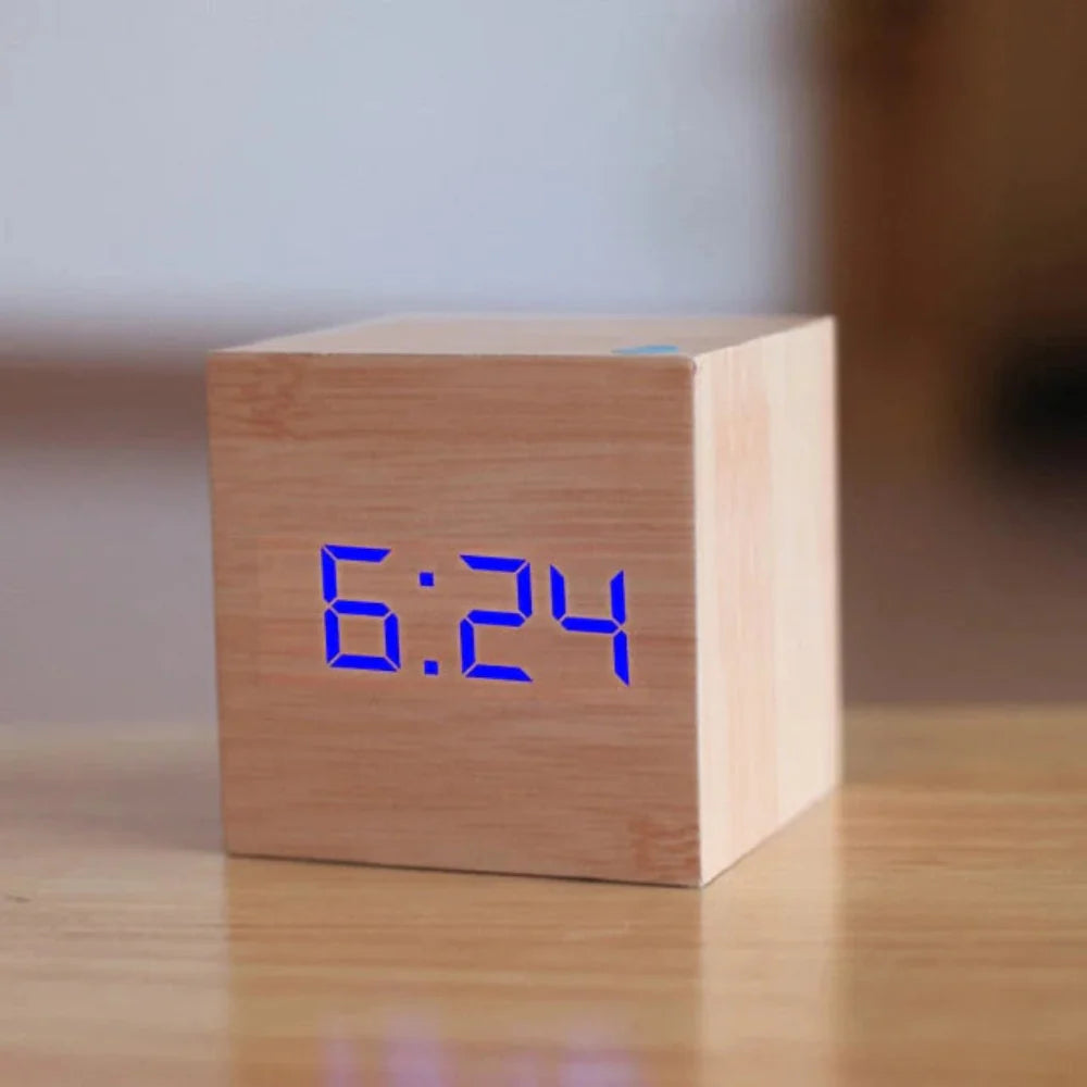 Compacte Mini LED-wekker