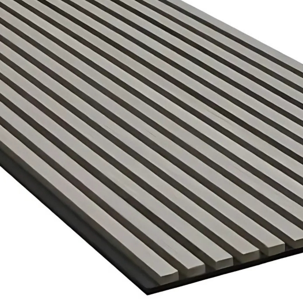 Grijs Eiken Driezijdig - Akoestisch Wandpaneel 280 cm