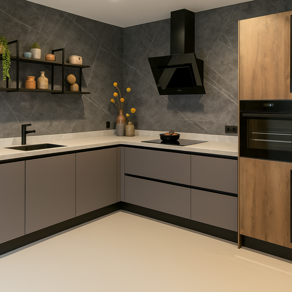 SenseHome® - Grijs - Marmer Wandpaneel 280 cm