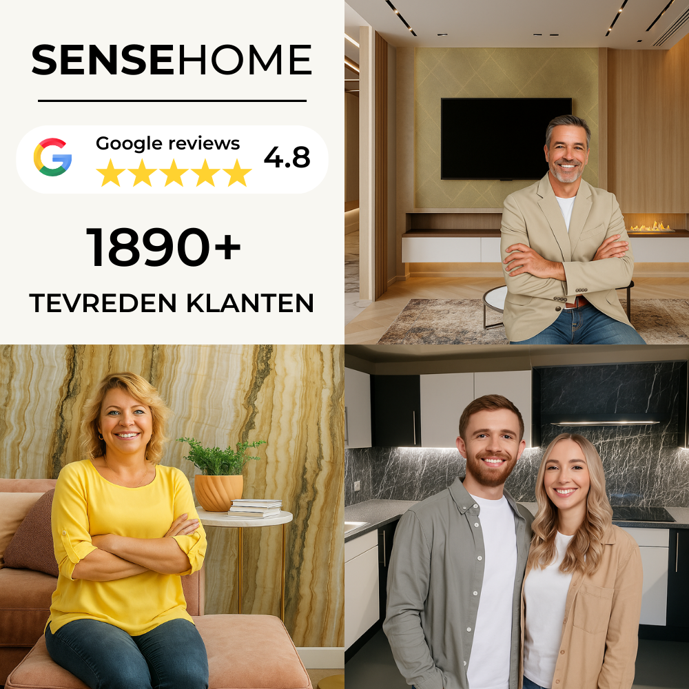 SenseHome® - Geel - Marmer Wandpaneel 280 cm