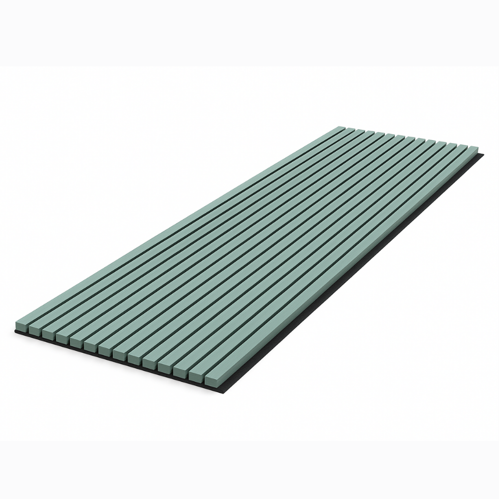 Salie Groen Driezijdig - Akoestisch Wandpaneel 280 cm