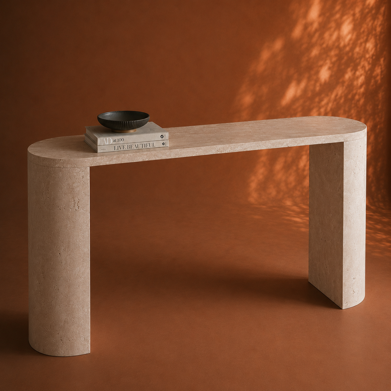 SIRO Travertin Consoletafel