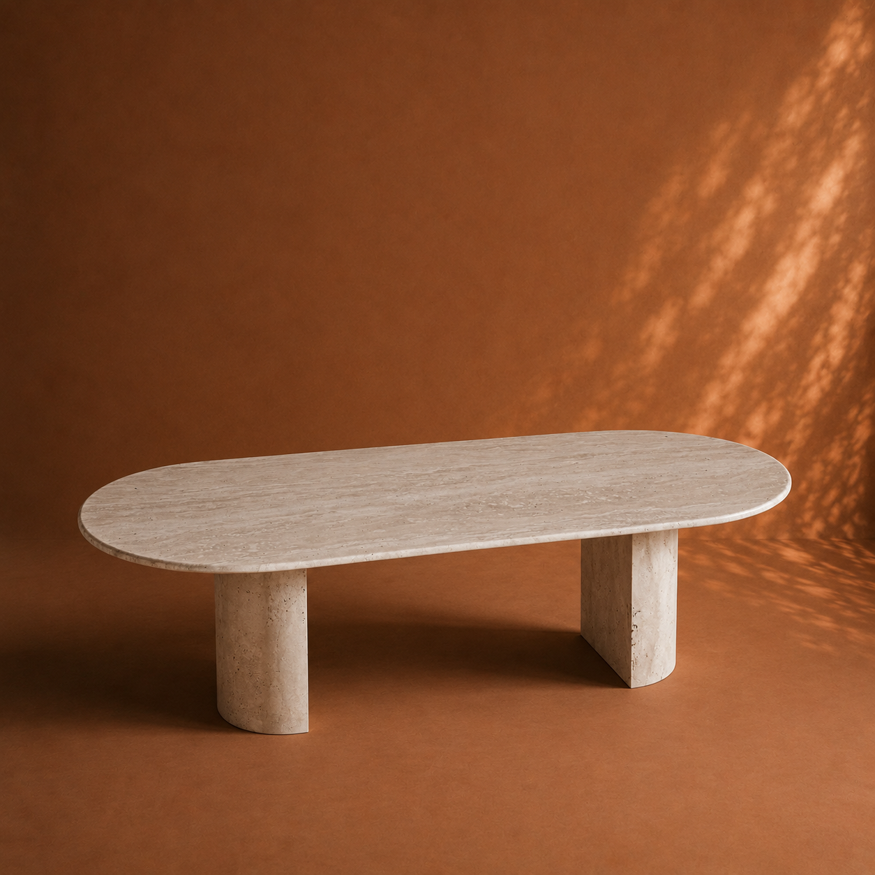 Verso Travertin Eettafel – D Poot