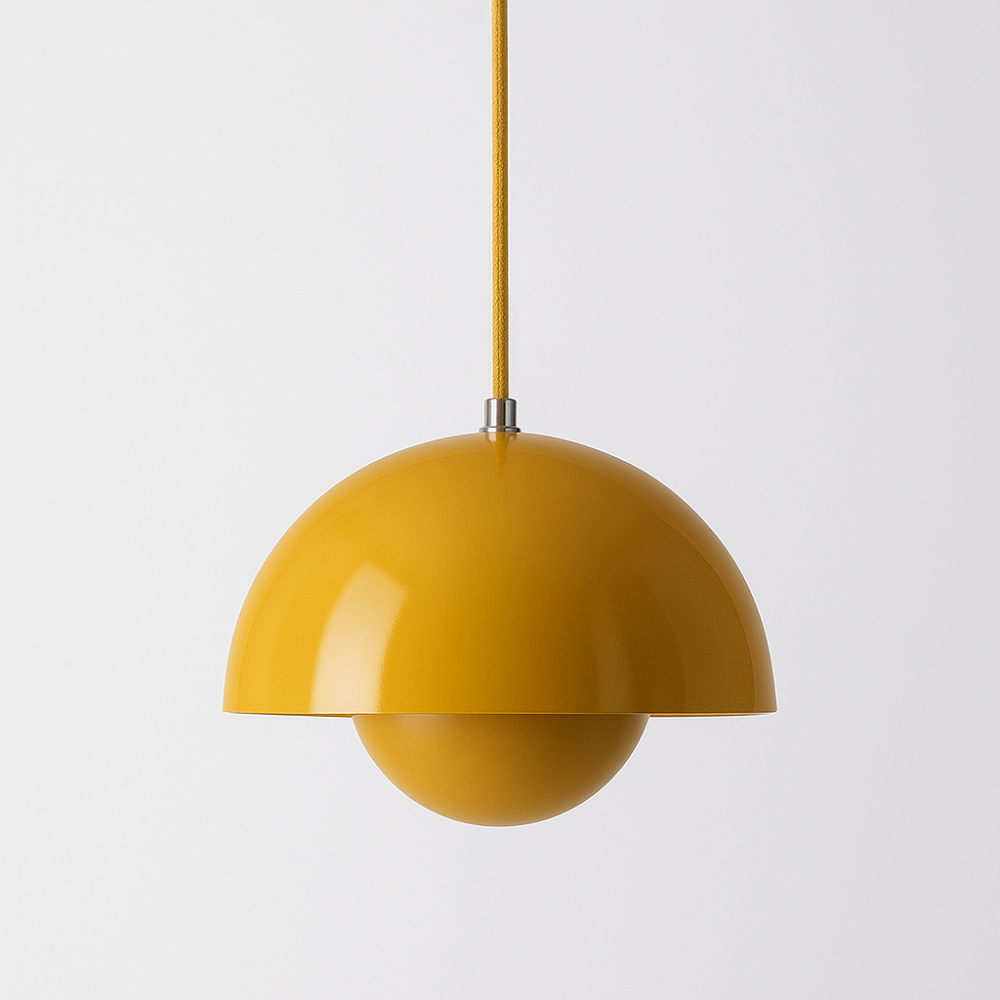 Halfrond gekleurde kroonluchter Lamp