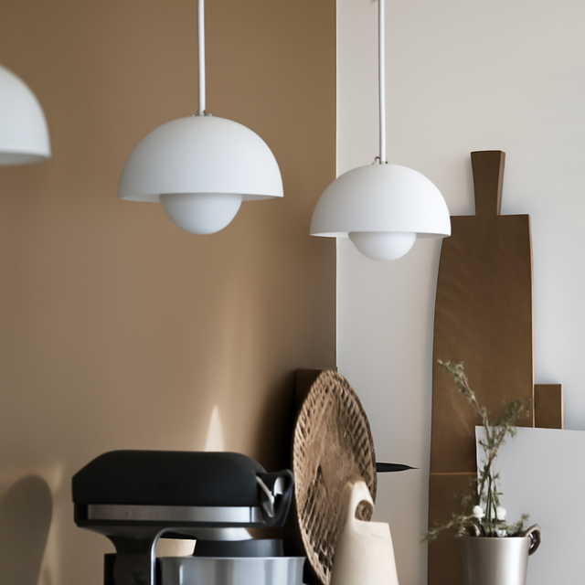 Halfrond gekleurde kroonluchter Lamp