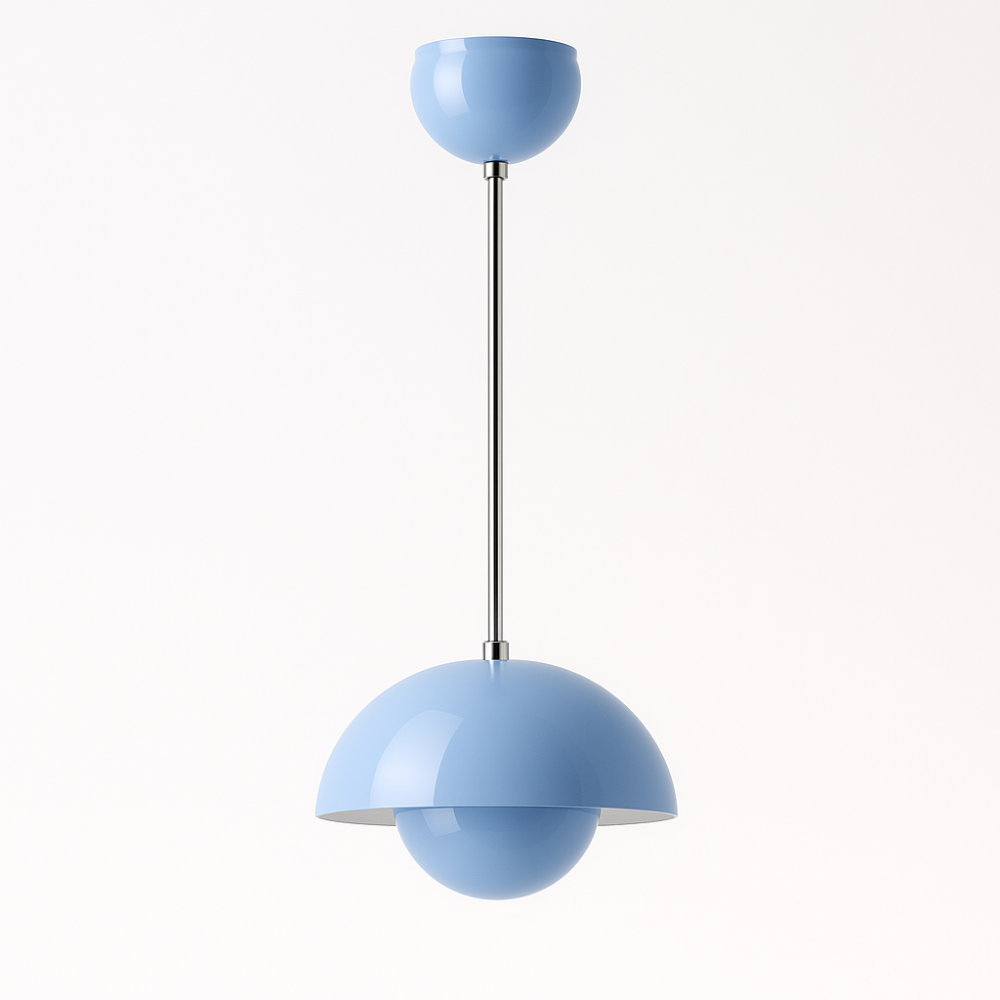 Halfrond gekleurde kroonluchter Lamp