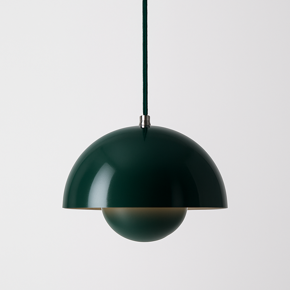 Halfrond gekleurde kroonluchter Lamp