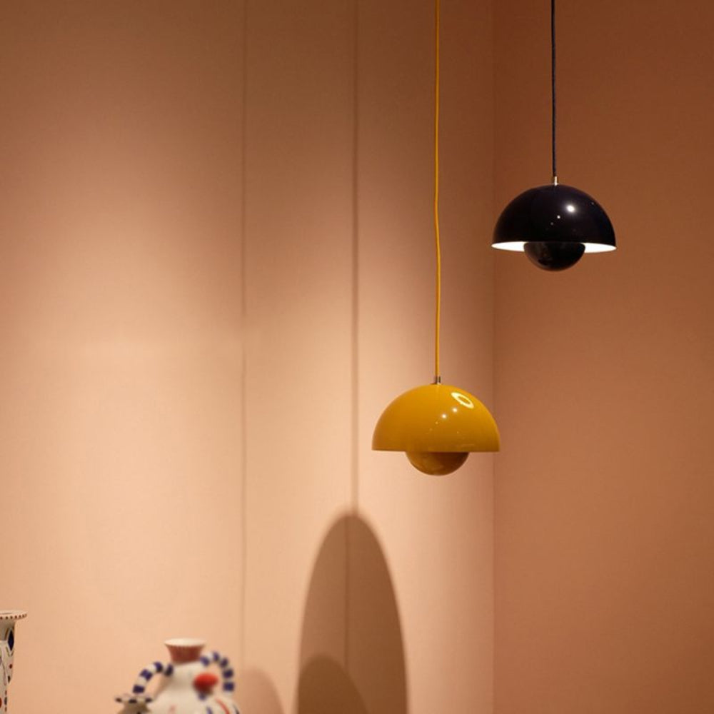 Halfrond gekleurde kroonluchter Lamp