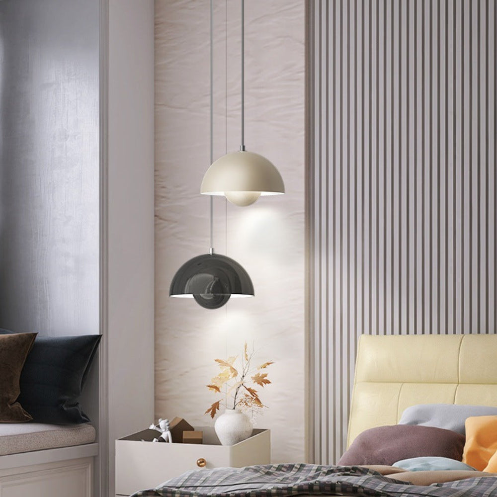 Halfrond gekleurde kroonluchter Lamp