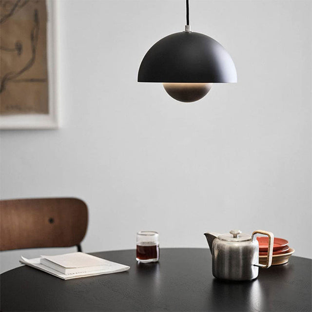 Halfrond gekleurde kroonluchter Lamp