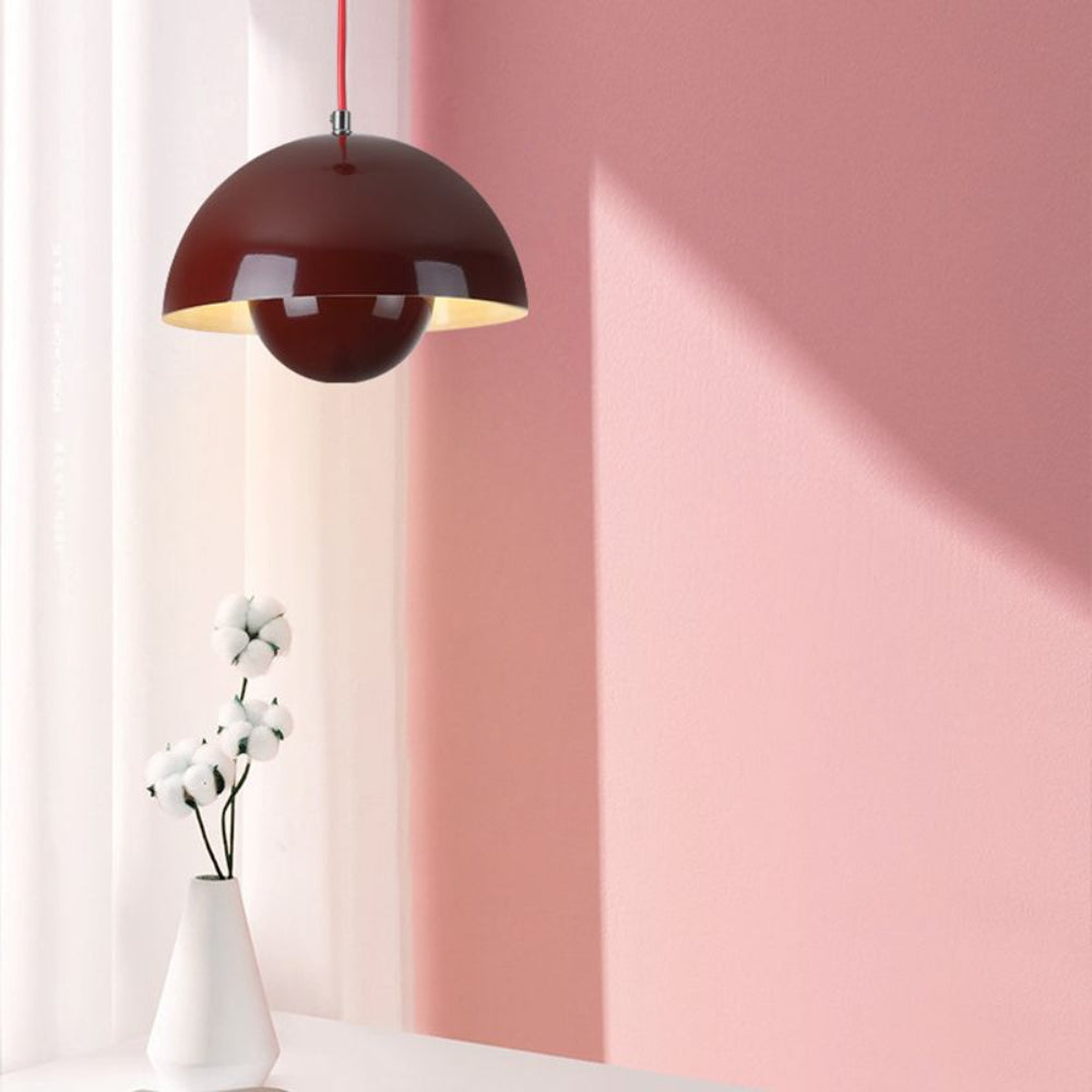 Halfrond gekleurde kroonluchter Lamp