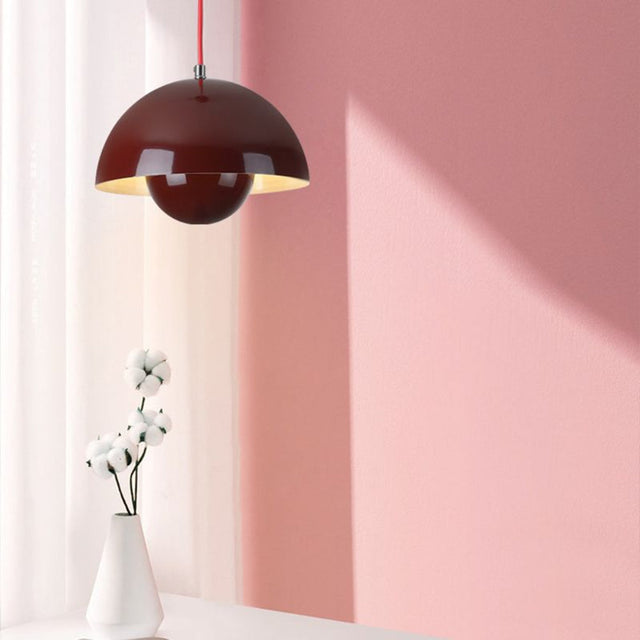 Halfrond gekleurde kroonluchter Lamp