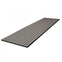 Grijs Eiken Driezijdig - Akoestisch Wandpaneel 280 cm