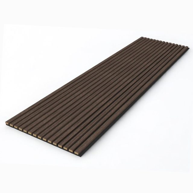 Zwart Eiken Driezijdig - Akoestisch Wandpaneel 280 cm