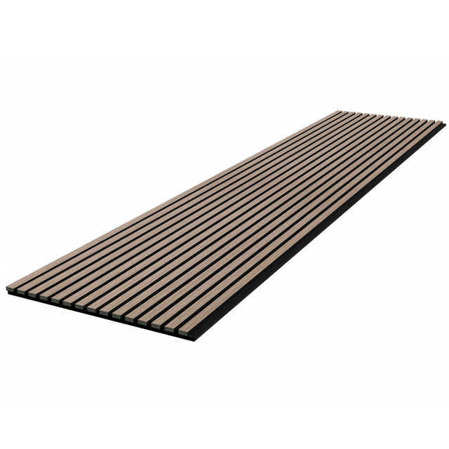 Licht Walnoot Driezijdig - Akoestisch Wandpaneel 280 cm
