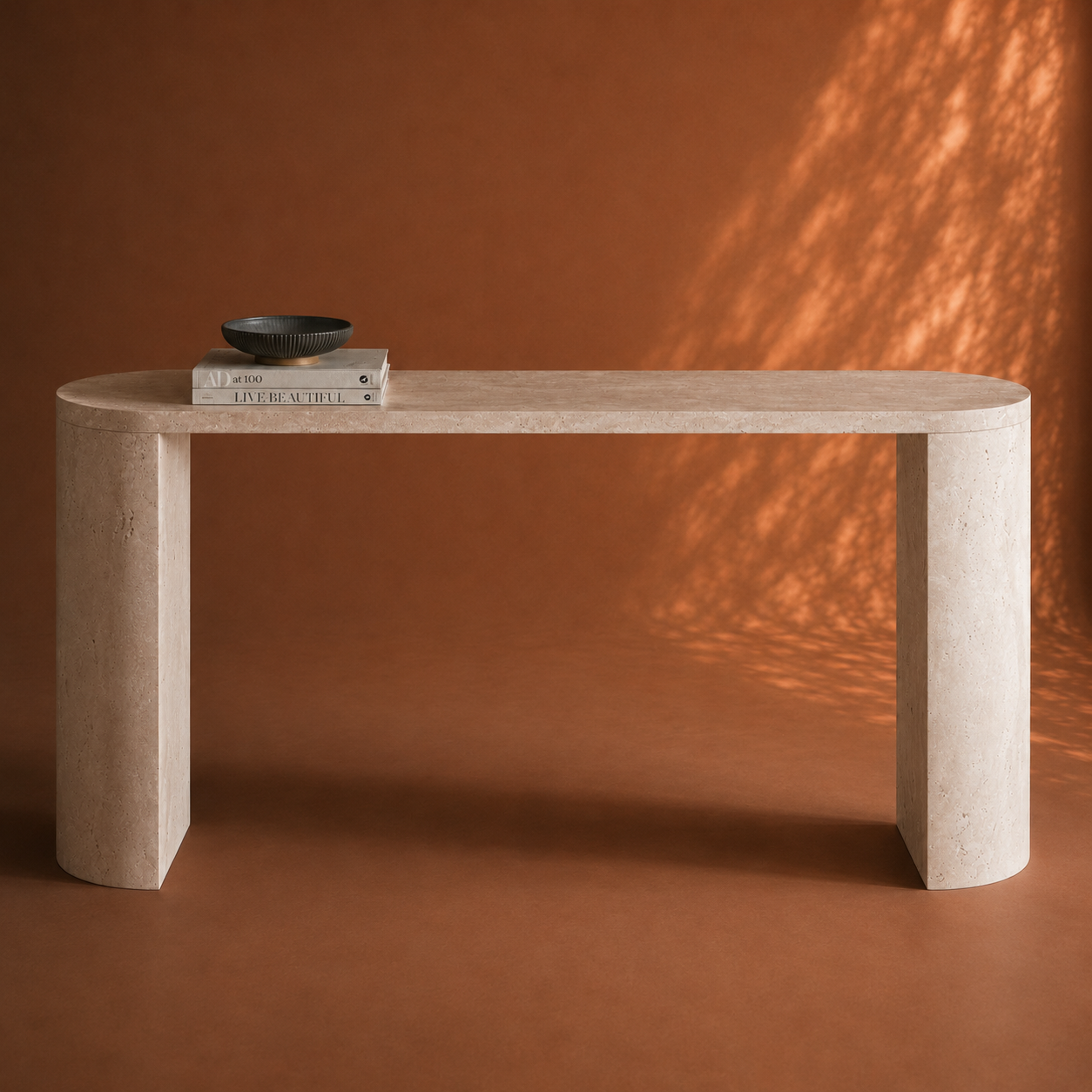 SIRO Travertin Consoletafel